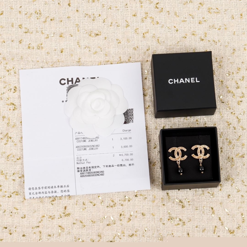 Ch*el earrings